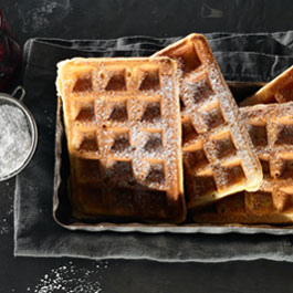 Belgische Waffeln mit Beeren