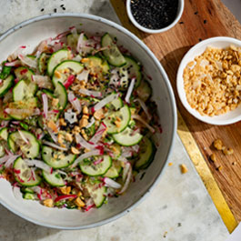 Thai style cucumber salad