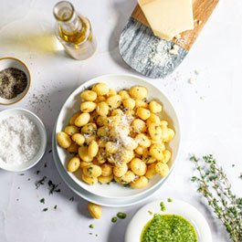 Crispy baked gnocchi