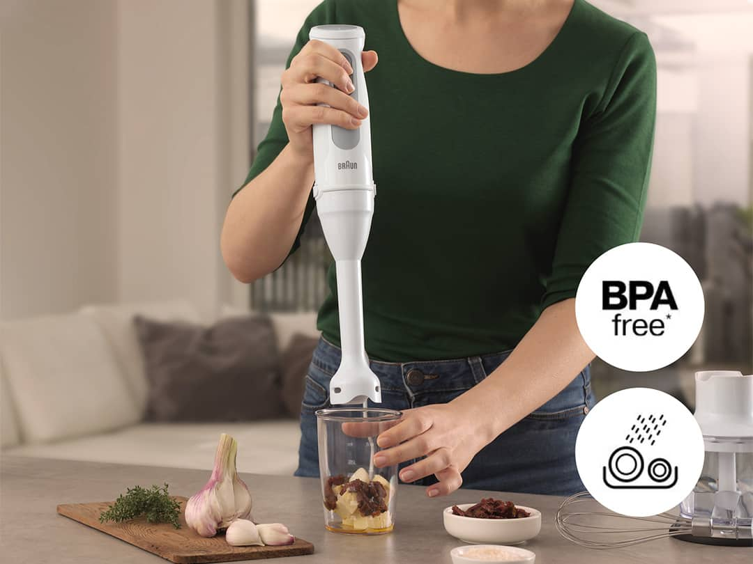 Braun Hand blender accessories are BPA free & dishwasher safe