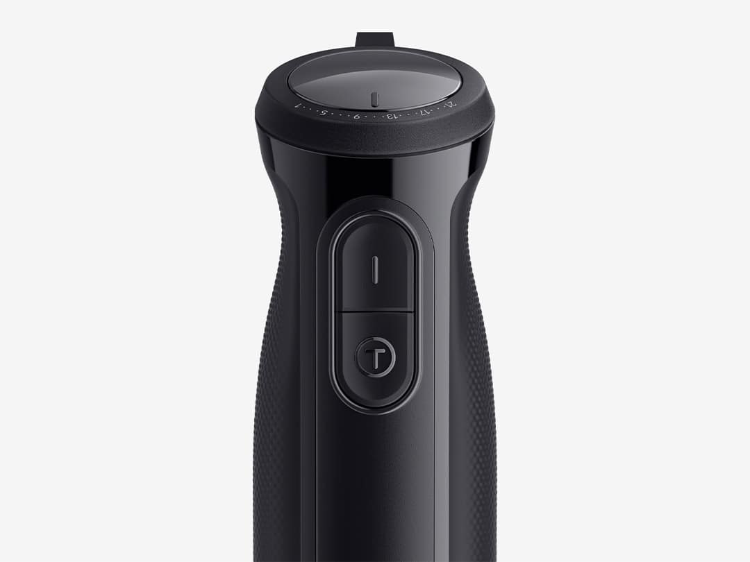 Close-up of the Braun MultiQuick 5 Hand blender in black