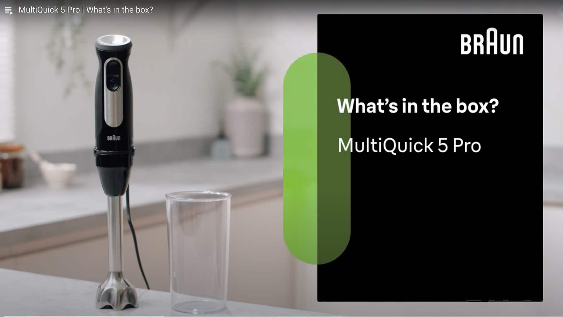 Braun MultiQuick 5 Pro - Whats in the box