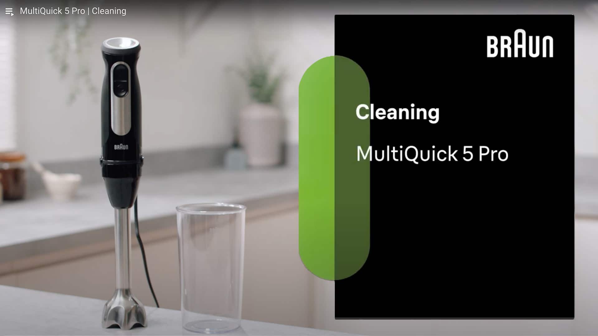 Braun MultiQuick 5 Pro –Cleaning