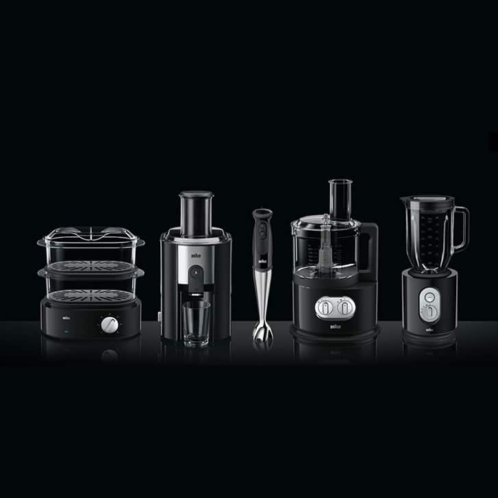 Braun Minipimer 9 MQ9087X Gourmet - Batidora de mano (1000 w, tecnología  active blade, campana anti-salpicaduras, accesorio varillas, minipicadora  350 ml, procesador de alimentos, brazo pasapuré) : : Hogar y cocina