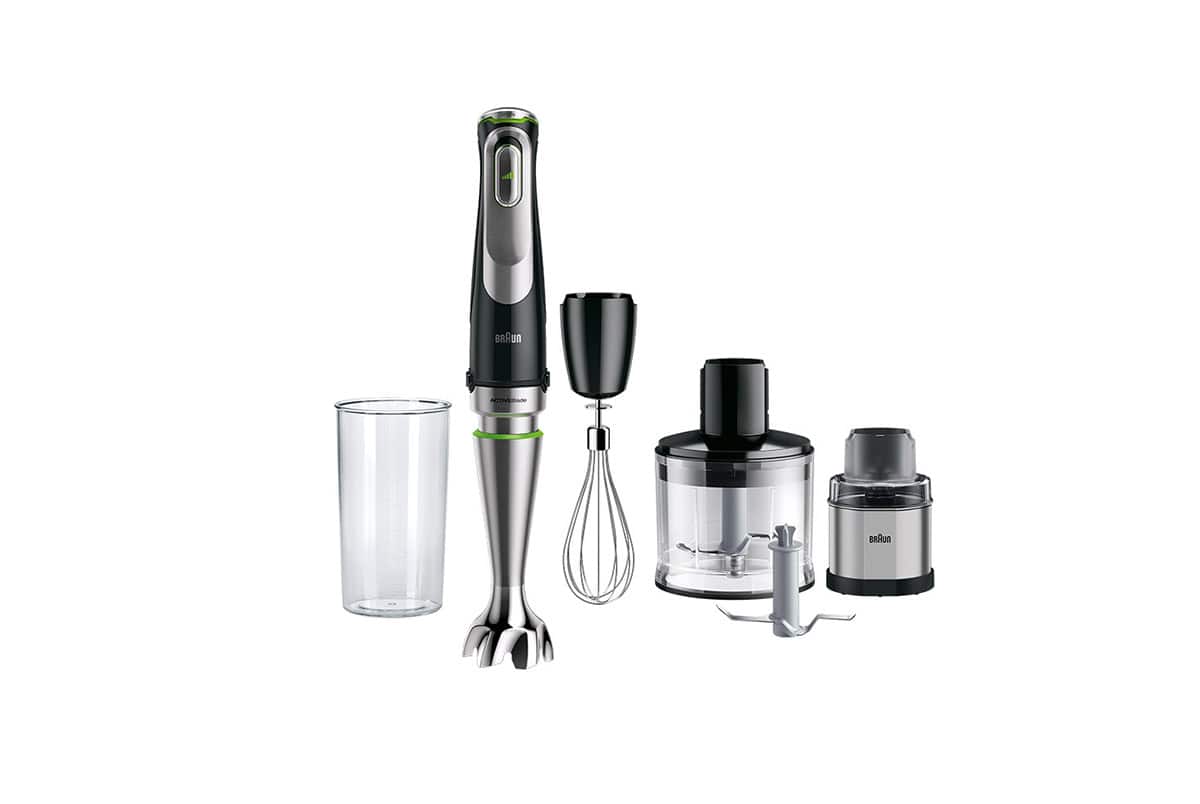  Braun MQ60 MultiQuick Hand Blender Attachment Coffee and Spice  Grinder, 1.5-Cup, Stainless Steel : Home & Kitchen