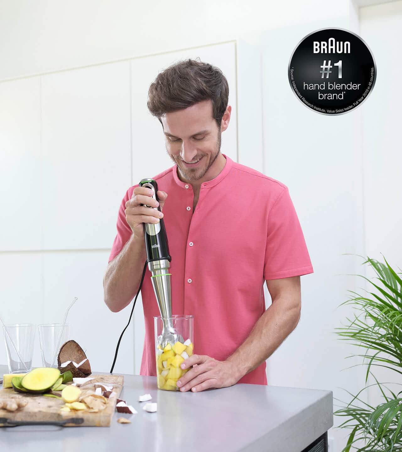 Braun Handblender MR 310 Mixes, Blends Shakes Soups Sauces With Beaker 160  Watt 